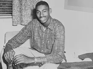 Lawrence Prints: Portrait of Basketball Player Wilt Chamberlain as a Teenager