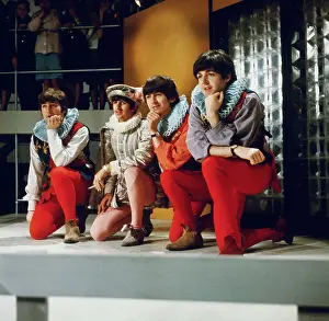 Portrait of the Beatles in Costume