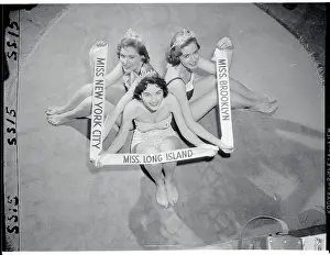 Portrait of Beauty Pageant Contestants