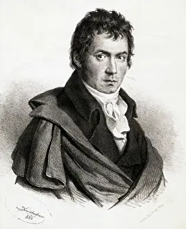 Portrait of Beethoven in Overcoat