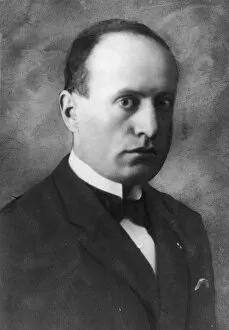 Portrait Of Benito Mussolini