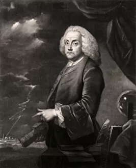 Benjamin Franklin (1706-1790) Gallery: Portrait of Benjamin Franklin