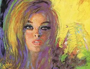 Desire Gallery: Portrait of Big Haired Blonde Woman