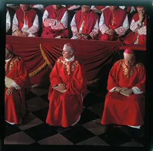 Portrait of Bishop Fulton Sheen with Other Bishops
