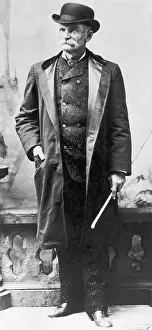 Baton Prints: Portrait Of Black Bart Western Outlaw
