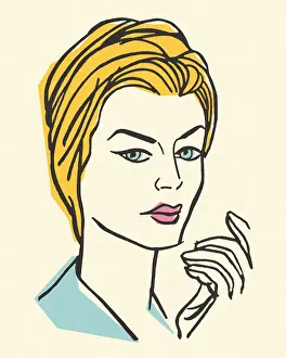 Hairdo Prints: Portrait of a Blond Woman