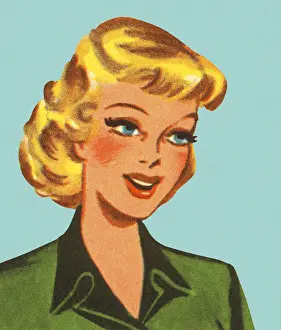 Hairdo Prints: Portrait of a Blond Woman