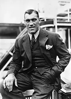 Suits Prints: Portrait of Boxer Primo Carnera