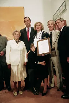 Portrait of Bill Bradley with Hijacked Victims