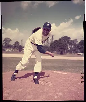 Portrait of Brooklyn Dodger Don Newcombe