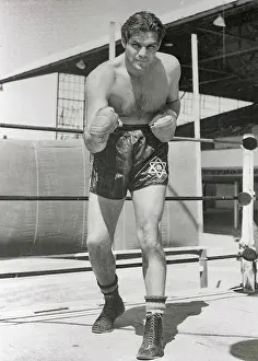 Boxing Through the Ages: A Stunning Visual Journal: Portrait of Buddy Baer Heavyweight Fighter in Boxing Position
