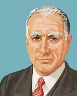 Illustrat Prints: Portrait of a Businessman