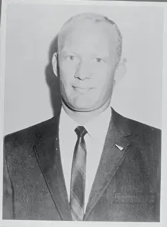 Portrait of Buzz Aldrin in Suit and Tie