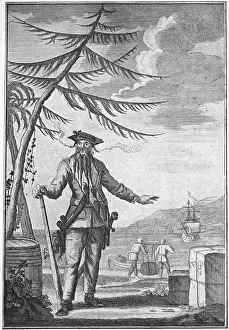Portrait of Captain Edward Blackbeard Teach