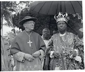 Lagos Prints: Portrait of Cardinal J.F. McIntyre and Oba Adele II