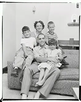 Portrait of Carl Olson With His Family