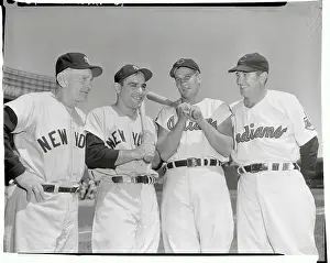 Portrait of Casey Stengel, Yogi Berra, Al Rosen, and Al Lopez