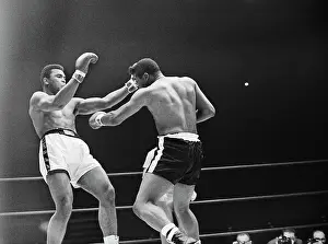 Portrait of Cassius Clay Boxing Floyd Patterson