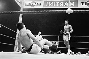 Portrait of Cassius Clay Boxing Karl Mildenberger