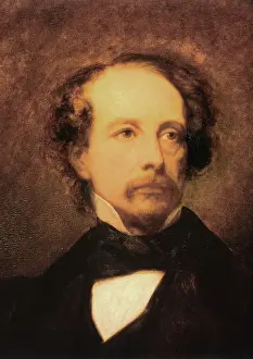 Fiction Prints: Portrait of Charles John Huffam Dickens