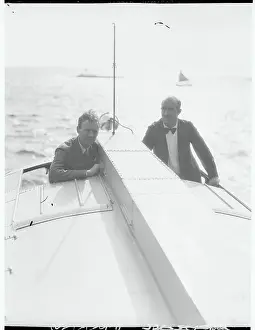 Portrait of Charles Lindbergh and Basil Rowe in Their Cockpits