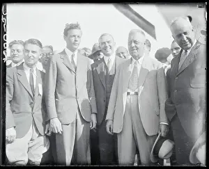 Cleveland Prints: Portrait of Charles Lindbergh with Dr. Hugo Eckener