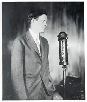 Portrait of Charles Lindbergh on Radio