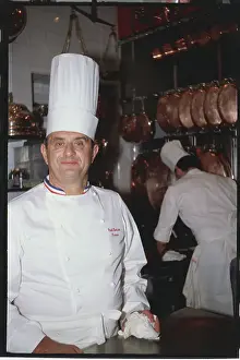 Portrait of Chef Paul Bocuse in His Chef Uniform
