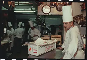 Portrait of Chef Paul Bocuse at His Restaurant