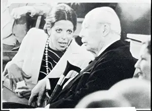 Portrait of Christina Onassis and Harold MacMillan