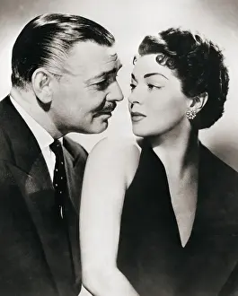 Portrait of Clark Gable and Lana Turner