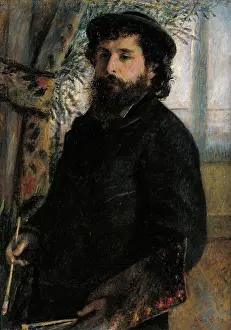 Painter Prints: Portrait of Claude Monet, by Pierre-Auguste Renoir, 1875, 19th Century, oil on canvas