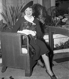 Portrait of Claudette Colbert