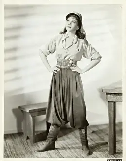 Darryl Francis Zanuck Prints: Portrait of Claudette Colbert