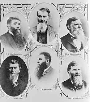 Portrait of Clement Studebaker with Father and Brothers