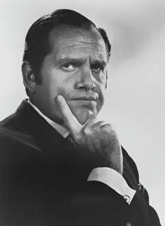 Portrait of Comedian Alan King on Stage
