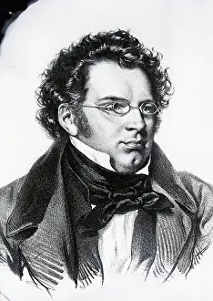 Franz Schubert Prints: Portrait of Composer Franz Schubert