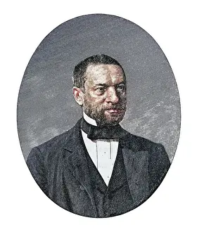 Legends And Icon Prints: Portrait of Count Friedrich Albrecht zu Eulenburg (1815-1881) Prussian diplomat and politician