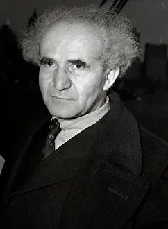 Portrait of D. Ben Gurion Arriving in New York