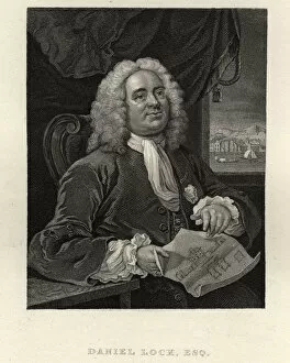 Images Dated 31st May 2018: Portrait of Daniel Lock Esq, Architect and artist, by William Hogarth