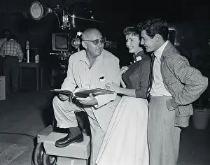 Portrait of Debbie Reynolds, Eddie Fisher and Norman Taurog
