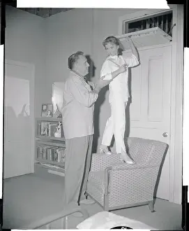 Portrait of Debbie Reynolds and Frank Tashlin