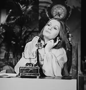 Portrait of Debbie Reynolds as Greta Garbo