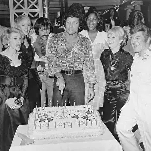 Liberace Prints: Portrait of Debbie Reynolds and Other Notables at Tom Jones Birthday Party