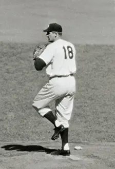 Portrait of Don Larsen Pitching