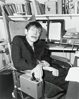 Paralyzed Prints: Portrait of Dr. Stephen Hawking