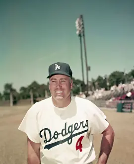 Portrait of Duke Snider Smiling