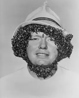 Portrait of Earl Kellogg with Bees