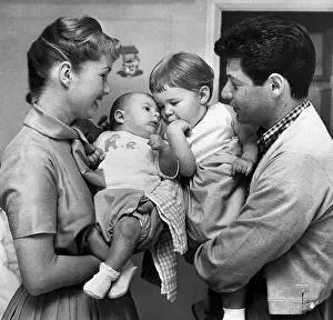Portrait of Eddie Fisher and Debbie Reynolds with Their Children