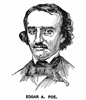 Edgar Allan Poe (1809–1849) Gallery: Portrait of Edgar Allan Poe, American writer, poet, editor, and literary critic